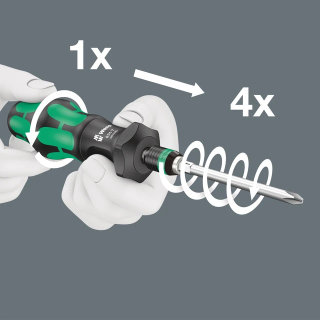 BITSSKRUTREKKER TURBO 826 T 1/4" WERA wera 