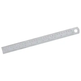 LINJAL RUSTFRI 300MM 30X1 MM/INCH Vogel