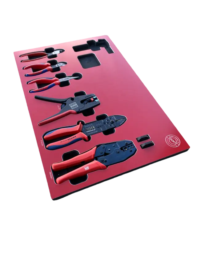 TANGSETT TK6DE FOR EL.VOGN 6 stk elektrotenger, Knipex 