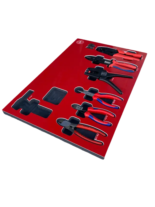 TANGSETT TK6DE FOR EL.VOGN 6 stk elektrotenger, Knipex 