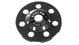 SLIPEKOPP BUMERANG 125MM GROV Diamant Slipekopp Zyklon