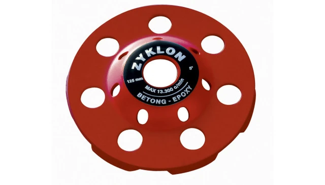 SLIPEKOPP BUMERANG 125MM MEDIUM Diamant Slipeskive Zyklon 
