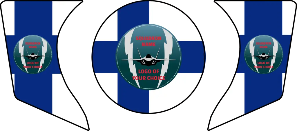 ENGINE AIR INTAKE /EXHAUST PLUG F-35 KIT 3 pcs set, Custom, F-35 Finland, FTC 