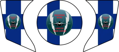 ENGINE AIR INTAKE /EXHAUST PLUG F-35 KIT 3 pcs set, Custom, F-35 Finland, FTC