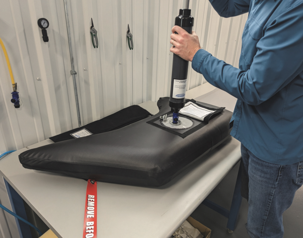 F-35 INFLATABLE PLUGSET W/LOGO, PUMP 2 ea. Engine Intake Plug & exhaust plug 