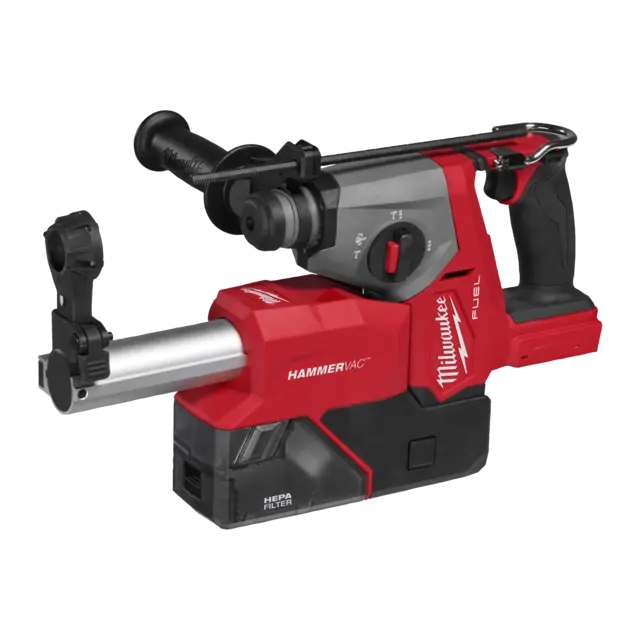 BORHAMMER SDS-PLUS M18 FHACDDE-0C Med integrert støvsuger - Milwaukee 