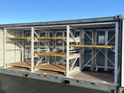 CONTAINER HEAVY LOAD 20&#180;RIGHTSIDE ACCESS Racking+ locker, Low Cube, FTC
